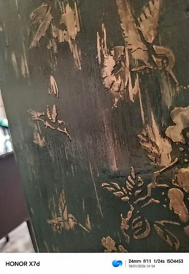 Police: Restaurirana zidna polica od punog drveta – ručno rađena — 9