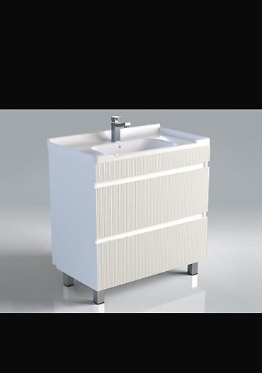 Тумбы для ванны: Тумба для ванны, С раковиной, Другой материал — 4