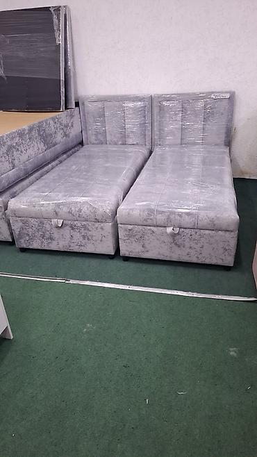 Односпальные кровати: Односпальная кровать, Новый, С мягким изголовьем, длина - 2 см — 6