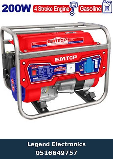torf satilir: Elan başlığı: Generator Emtop EGGRR1511 1200 W Benzin Qırmızı Elan — 1