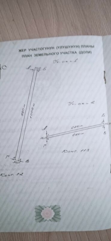 жер там аренда бишкек: 400 соток, Айыл чарба үчүн, Кызыл китеп