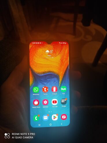 Samsung: Samsung Galaxy A20e, 32 GB, rəng - Göy, Barmaq izi