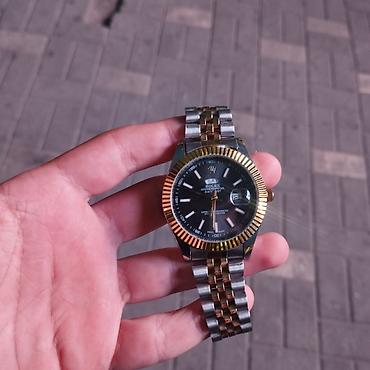 qizil qol saat: Rolex növ qol saatı cızıqı bele yoxdu bezproblem işdeyir qutusuda var — 1