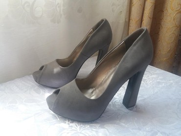 замшевые туфли размер 35: Туфли 40, цвет - Серый