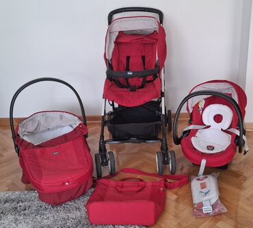 Kolica za bebe: Chicco trio set za bebe – kolica, auto-sedište i korpa - Komplet 3 u — 1