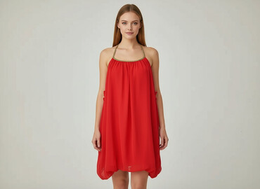 czerwona obcisła sukienki: Women`s dress, size S