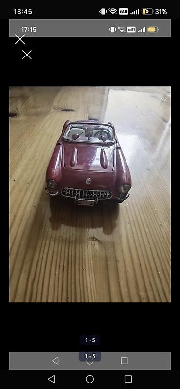 Kolleksiya üçün die-cast model avtomobil - Model: Chevrolet Corvette