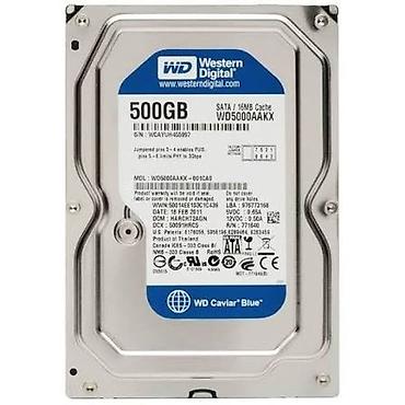 Western Digital WD Caviar Blue 3.5" daxili sərt disk - Tutum: 500 GB