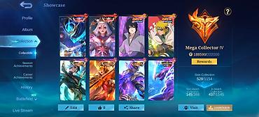 tiktok hesap satisi: Mobile Legends hesabı təqdim olunur. Hesabın ekrandakı əsas — 4