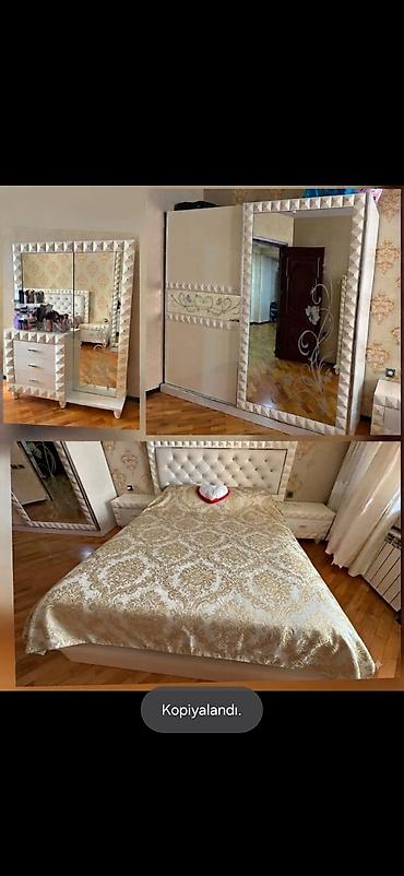 yataq mebeli 2ci əl: *500₼ YATAQ mebeli :-TƏCİLİ SATILIR*‼️ matras baza var hec bir — 1