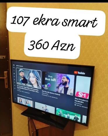 107 ekran televizor satilir: Televizor