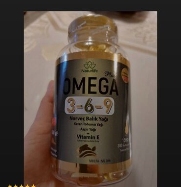 Vitaminlər və BAƏ: Omeqa 3-6-9 200 kapsul