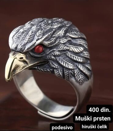 esprit satovi muski: Men's ring, Handmade, Material: Stainless steel