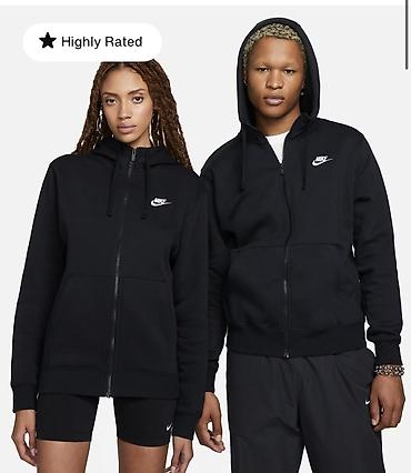 fleece: Nike Sportswear Club Fleece мужской черный костюм Размер Л, на XL — 1