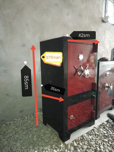 Seyflər: Seyf Türk zavod malı . Yanmayan oda davamlı. İçi qumlu. Yüksək — 7