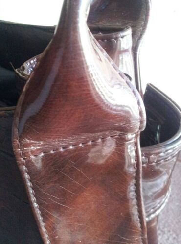 Torbe: Torba za rame, Handmade, Materijal: Koža, Lakovana koža — 5