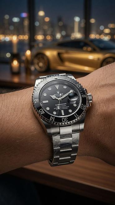 Qol saatları: Qol saatı, Rolex, rəng - Qara — 5