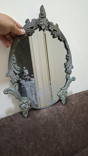 guzgu komod: Güzgü Masaüstü, Oval, Dekorativ, Çərçivə ilə — 2