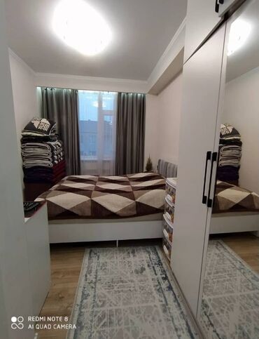 квартира долгосрочное кызыл аскер: 2 комнаты, 63 м², Индивидуалка, 5 этаж, Евроремонт