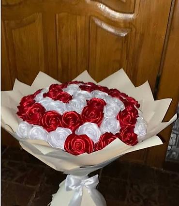 атласные букеты: Букеты из атласных роз - Ручная сборка роз из атласной ленты с — 4