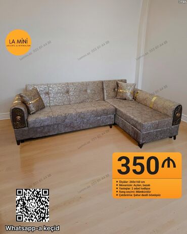 metbext ucun divan: Угловой диван, Раскладной, С подъемным механизмом, Бесплатная доставка в черте города