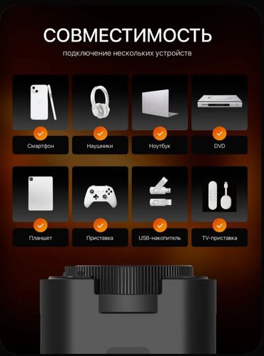 Проекторы: Проектор подключается к телефону ноутбуку повтор экрана качество — 3