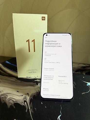 xiomi 11: Xiaomi, Mi 11, Б/у, 256 ГБ, цвет - Голубой, 2 SIM — 3