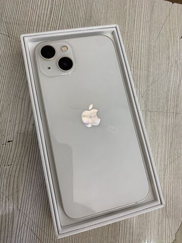 Apple iPhone: IPhone 13, Б/у, 128 ГБ, Белый, Коробка, 83 %