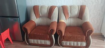 Ev üçün mebel: İşlənmiş, Klassik divan, 2 kreslo, Bazasız, Açılan — 3