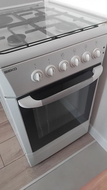 газовые плиты беко: Газовая печь, Beko, Б/у, Напольная, цвет - Белый, Полная оплата — 1