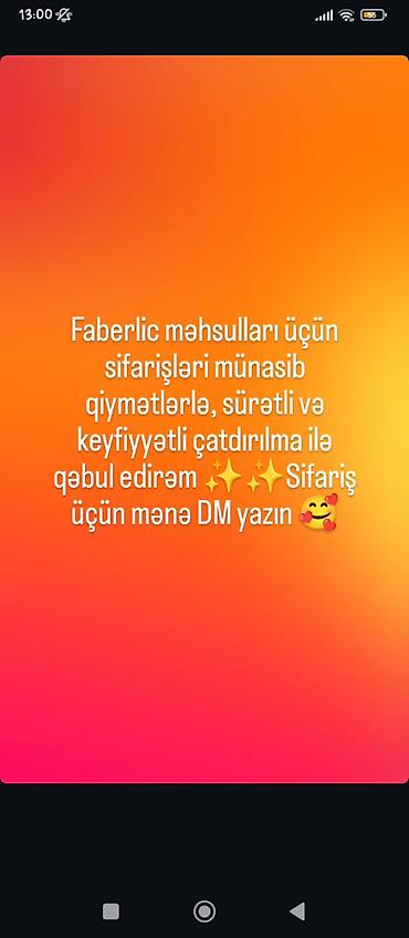 Sağlamlıq və gözəllik: Xidmət: Faberlic məhsulları üçün sifariş qəbul edilir - Katalogdan — 1