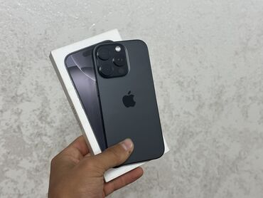 купить айфон дешево оригинал: IPhone 16 Pro, Б/у, 256 ГБ, Black Titanium, Зарядное устройство, Защитное стекло, Чехол, 96 %