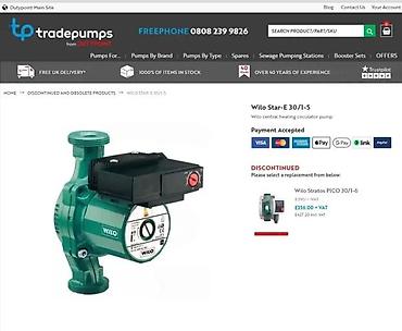 Oprema za grejanje: Wilo Star-E 30/1-5 – cirkulaciona pumpa za centralno grejanje - Tip — 4