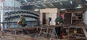 Канцтовары: Производство металлических конструкций Фермы Арки Навесы Фермы= Прямые — 5