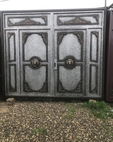 Həyət darvazaları: Yeni Həyət darvazası, 3 m, Mexaniki, Qapı ilə, rəng - Ağ, Kredit yoxdur, Ödənişli quraşdırma, Rayonlara çatdırılma, Ödənişli çatdırılma — 18