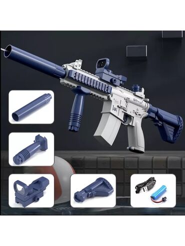 Игрушки: Электрический водяной пистолет M416 Мощный автомат для водных битв