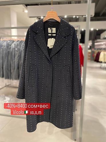 Пальто: Пальто, Халат, Осень-весна, Длинная модель, С поясом, XS, L, S — 7