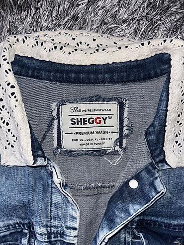 Kožne jakne: Ženska teksas jakna/blejzer – NESSAL Jeans, veličina XL - Svetloplava — 9