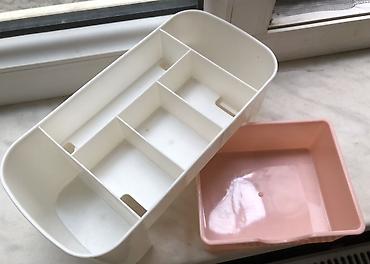 cəkmə: Çoxfunksiyalı plastik organayzer/Kosmetika və Xırda əşyalar üçün — 2