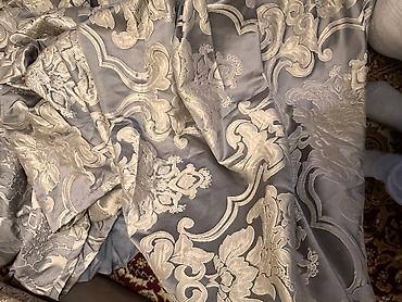 Шторы и занавески: Комплект штор, Жаккард, С тюлем в комплекте, Готовое изделие, Для зала — 1