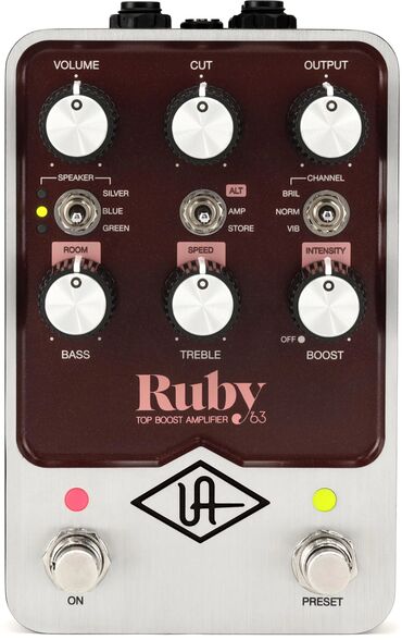 сколько стоит обучение на гитаре: UNIVERSAL AUDIO UAFX Ruby '63 Top Boost Amplifier Абсолютно новая