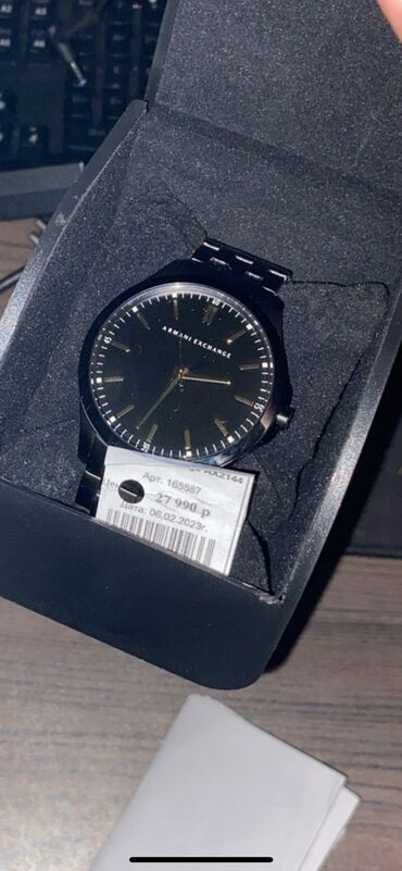 saat sepleri: Новый, Наручные часы, Emporio Armani, цвет - Черный