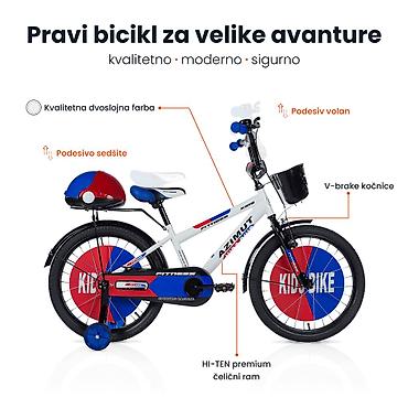 carters srbija: Dečija bicikla 20'' Fitness Plavo-Crvena – Azimut Kids (Šifra — 3