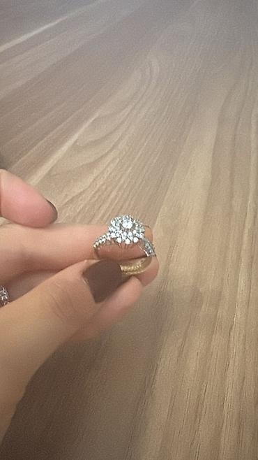 tikanli uzuk: Nişan, Üzük, Swarovski, Sarı qızıl, 585 Əyar — 1