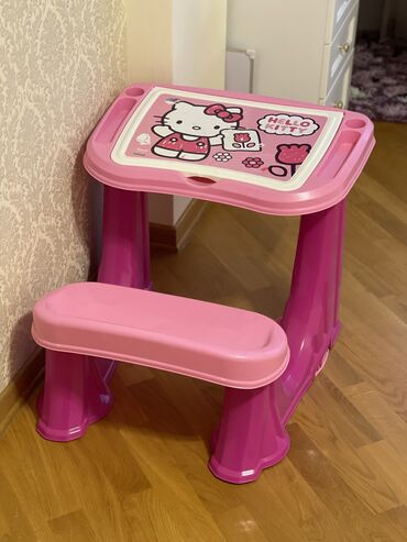 стол детский: Б/у, Для девочки, Письменный стол, Квадратный стол, Азербайджан
