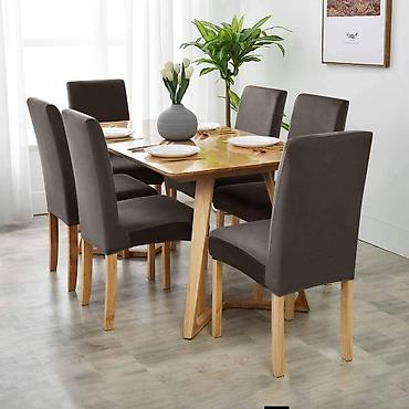 Ostali nameštaj: Navlake za stolice Paket sadrži 6 komada Materijal-pliš Cena-2.700 — 5