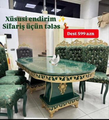 Divan və masa dəstləri: Masa desti yeni