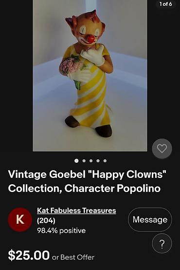 del boy figure: Goebel nova figura Bopov porcelanska iz 90ih.godina. Nemacka figura — 2