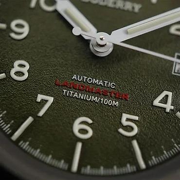 Ručni satovi: AKCIJA - Boderry Landmaster A14T - 38mm - Zelena - Titanium — 3