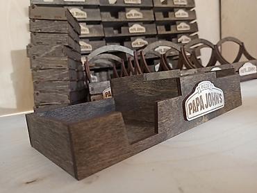 Другие услуги: Лазерная резка и гравировка : Шкатулки Салфетницы из дерева Бейджи — 7